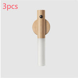Magnetic wireless motion night light: FellruhTorch with wooden design, 3 pieces for easy placement and soft illumination.